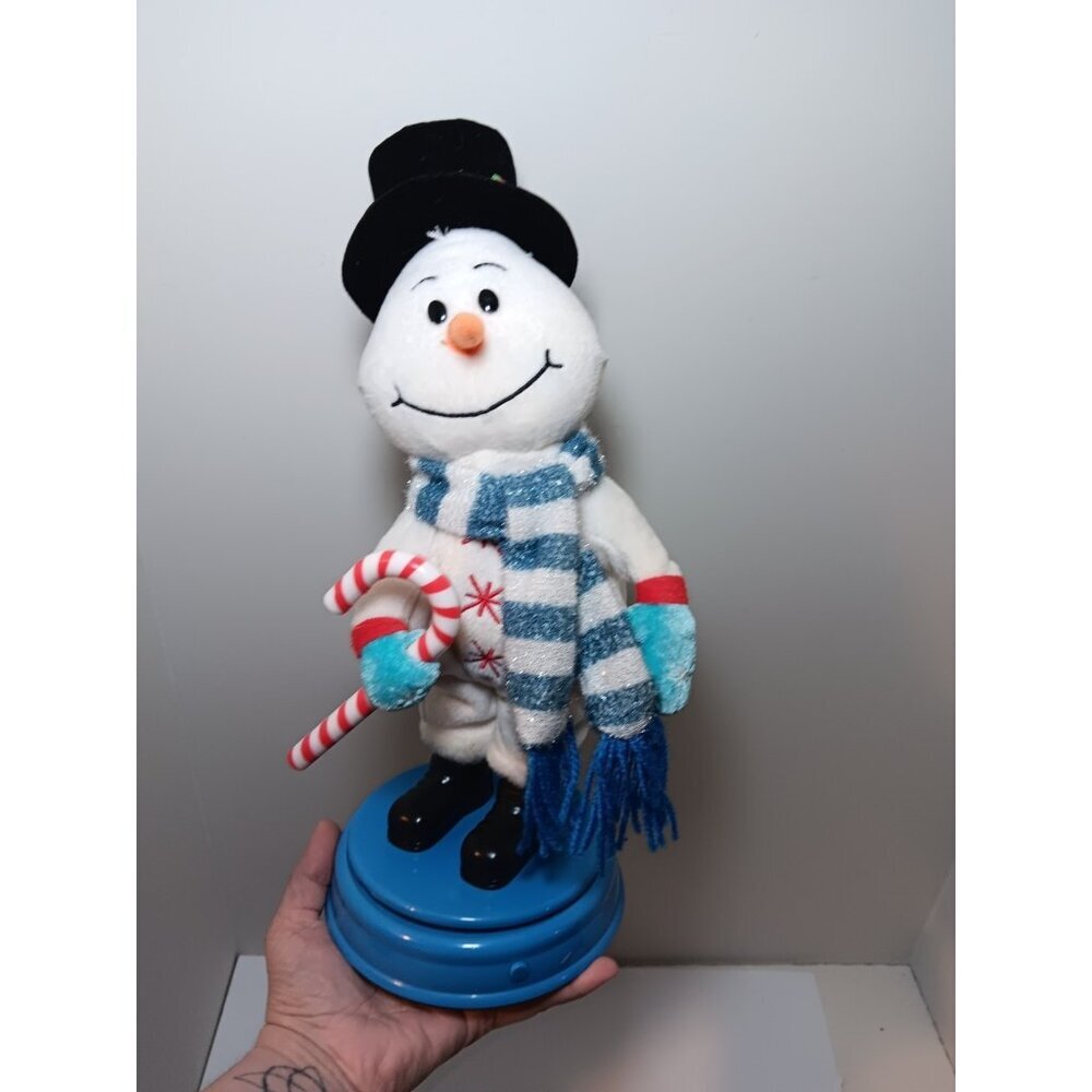 Gemmy Twerking Booty Shake Christmas Candy Cane Top Hat Dancing Animated Snowman